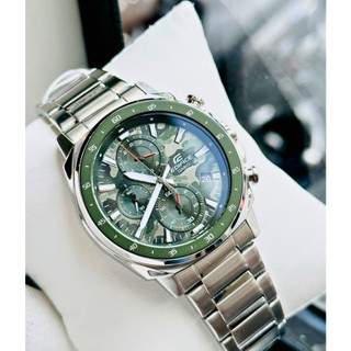 Đồng hồ nam dây thép Casio Edifice EFV-600D-3CVUDF Camo - Chống nước 100m | Edifice EFV-600D-3C