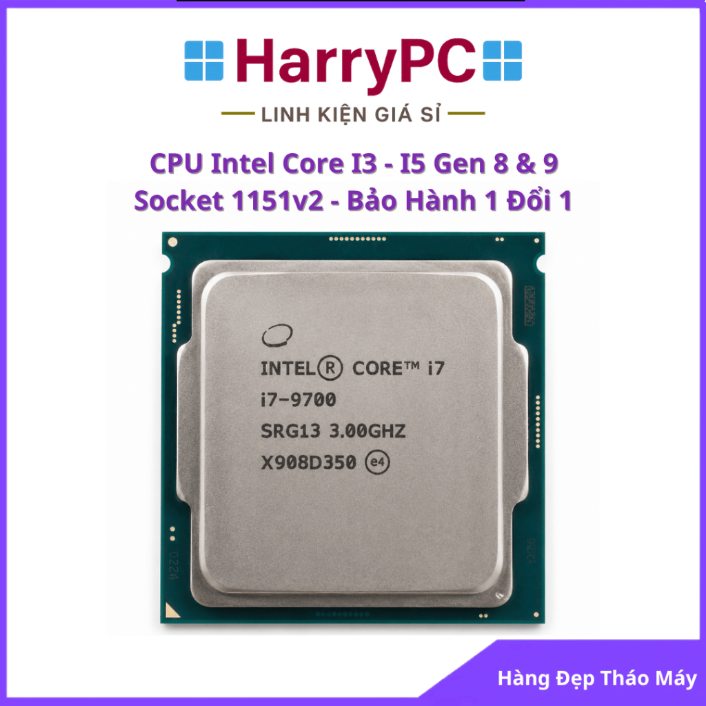 CPU Intel Core i3 i5 i7 Gen 8 9 (i3-8100 i3-9100 i5-8400 i5-9400