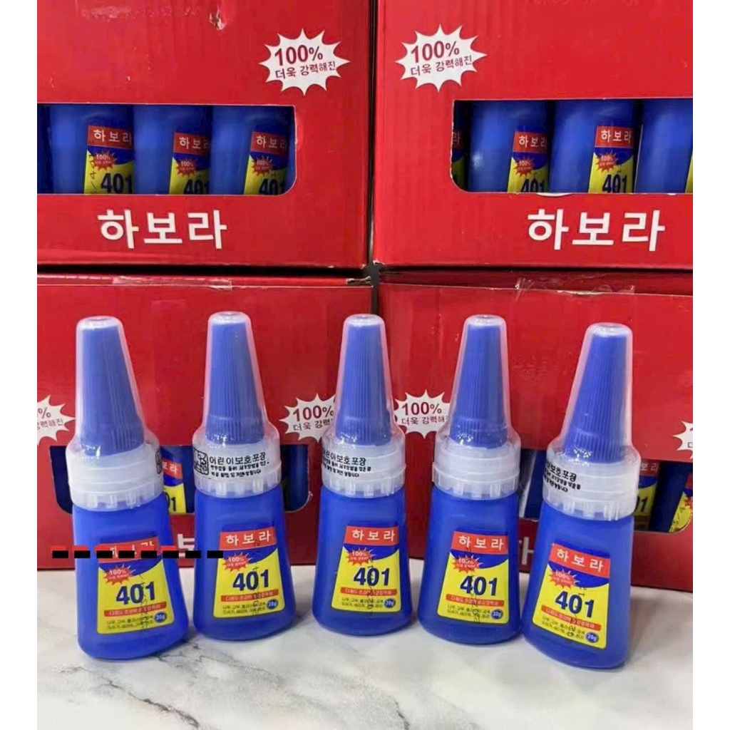 Keo Dán Móng Tay Giả 401 Hàn Quốc Keo Gắn Đá Nail Siêu Chắc Siêu Bền 20g