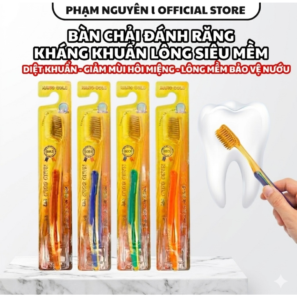BÀN CHẢI ĐÁNH RĂNG LÔNG SIÊU MỀM HÀN QUỐC HAND IN HAND - KHỬ MÙI, LÀM SẠCH SÂU KẼ RĂNG, LÔNG MỀM BẢO VỆ NƯỚU RĂNG