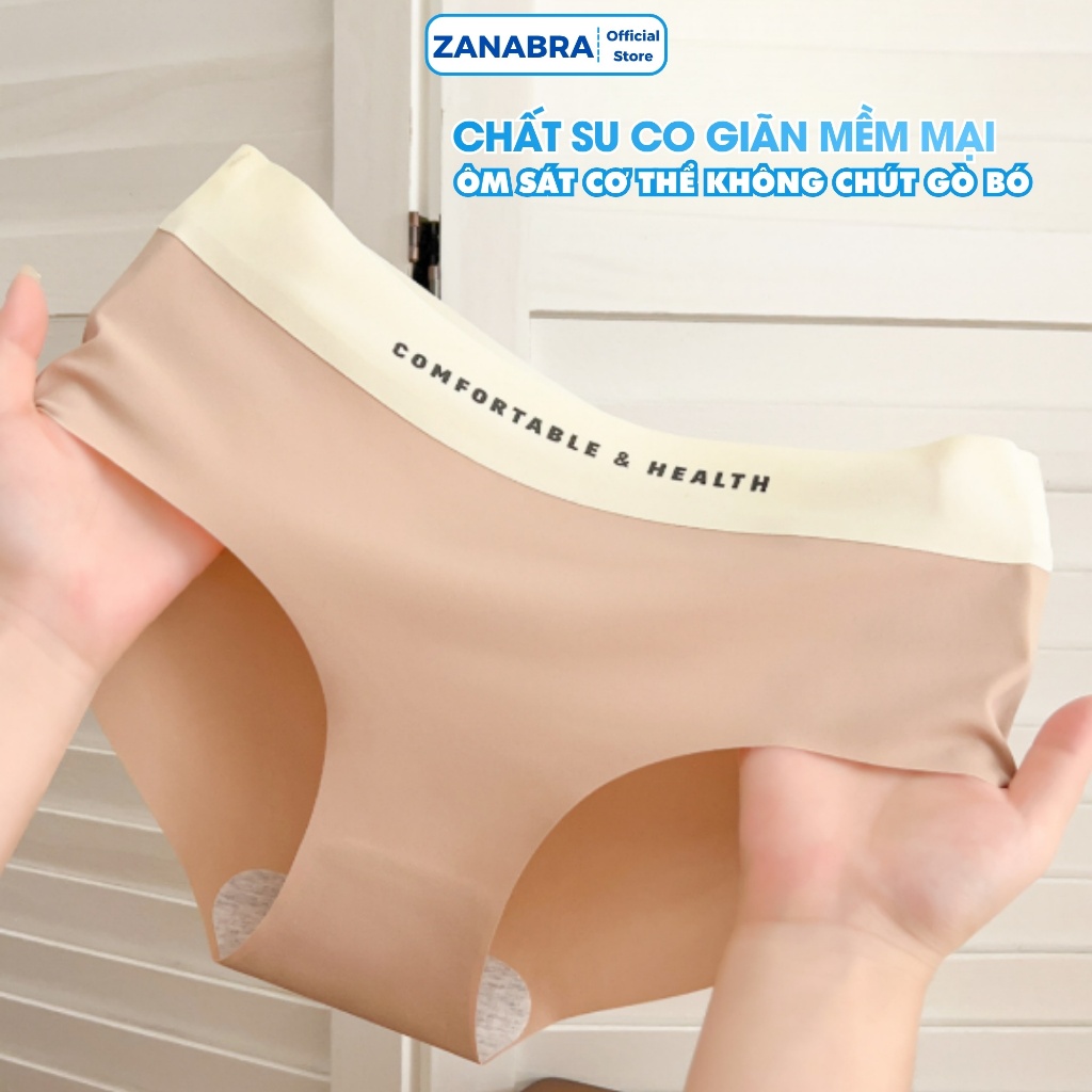 Quần Lót Nữ Su Trơn Không Viền - Quần Lót Nữ Cạp Chữ Thấm Hút Tốt, Co Dãn Thoáng Mát ZANABRA L2244
