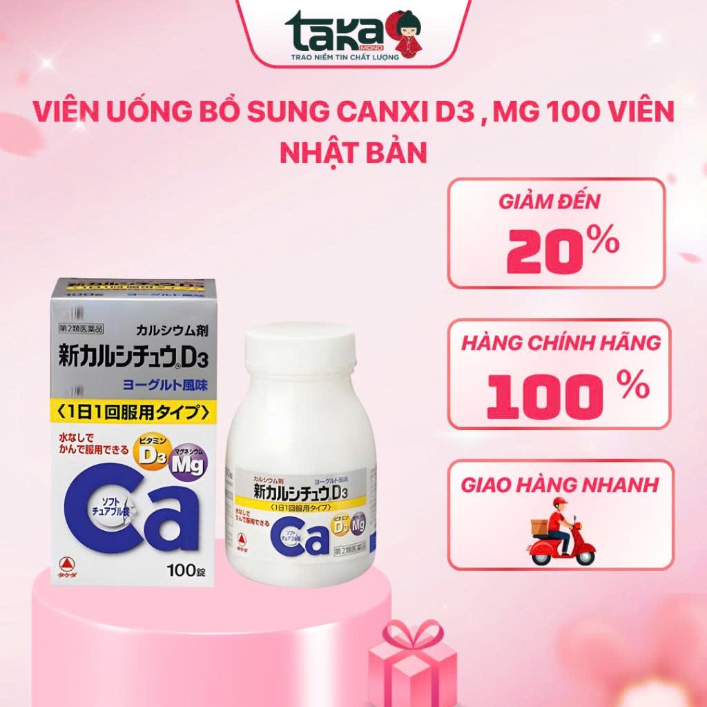 Canxi D3 Mg Takeda Nhật Bản (100 Viên) | Shopee Việt Nam