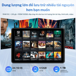 Máy Tính Bảng Reamond Z50| Tablet Học Tập Giải Trí 11 Inch Ram 16GB| Rom 512GB| Pin 10.000 mAh