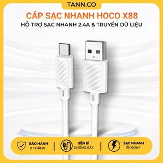 CÁP SẠC NHANH HOCO X88 CHO IP ,TYPE C ,MICRO USB - SẠC NHANH TỐC ĐỘ 2.4A VÀ TRUYỀN DỮ LIỆU TỐT