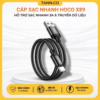 [NEW] CÁP SẠC NHANH HOCO X89 BỌC DÙ SẠC L ,TYPE C ,MICRO USB ,HỖ TRỢ SẠC NHANH 2.4A VÀ TRUYỀN DỮ LIỆU DÀI 1M CHỐNG RỐI