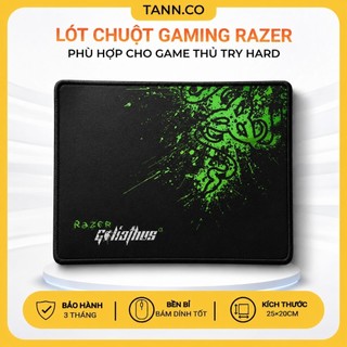Lót Chuột Gaming Razer Goliathus - Bề Mặt Vải Speed Cực Mượt - Chống Trượt, May Bo Viền Chắc Chắn (Size 25x20cm)