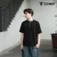 Áo Thun Cổ Zip ZONEF STORE Form Oversize, Áo Phông Nam Nữ Unisex Chất Cotton Hàn Mềm Mịn Co Giãn AD