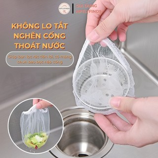 Túi Lọc Rác Bồn Rửa Chén APTLYFINDS Lưới Lọc Thức Ăn Thừa Co Giãn Ngăn Tắc Nghẽn Cống