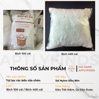 Túi Lọc Rác Bồn Rửa Chén APTLYFINDS Lưới Lọc Thức Ăn Thừa Co Giãn Ngăn Tắc Nghẽn Cống