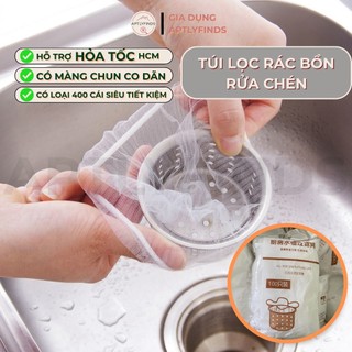 Túi Lọc Rác Bồn Rửa Chén APTLYFINDS Lưới Lọc Thức Ăn Thừa Co Giãn Ngăn Tắc Nghẽn Cống