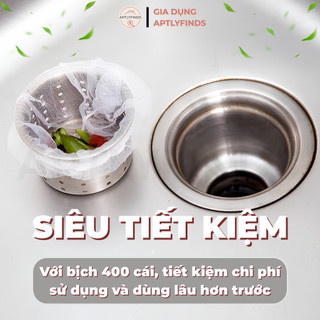 Túi Lọc Rác Bồn Rửa Chén APTLYFINDS Lưới Lọc Thức Ăn Thừa Co Giãn Ngăn Tắc Nghẽn Cống
