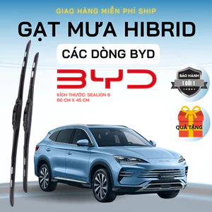 GẠT MƯA BYD SEALION 6, CÁC DÒNG ATTO 2, ATTO 3, M6, SEAL, DOLPHINH, HAN EV, SEALION 8, LƯỠI SILICON NANO GẠT SẠCH ÊM