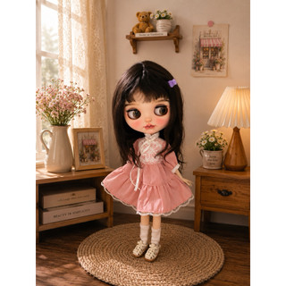Váy hồng bá tước size búp bê blythe,ob24