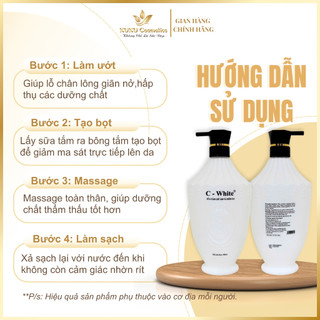 Sữa tắm hương hoa cuốn hút C-White (mẫu mới)