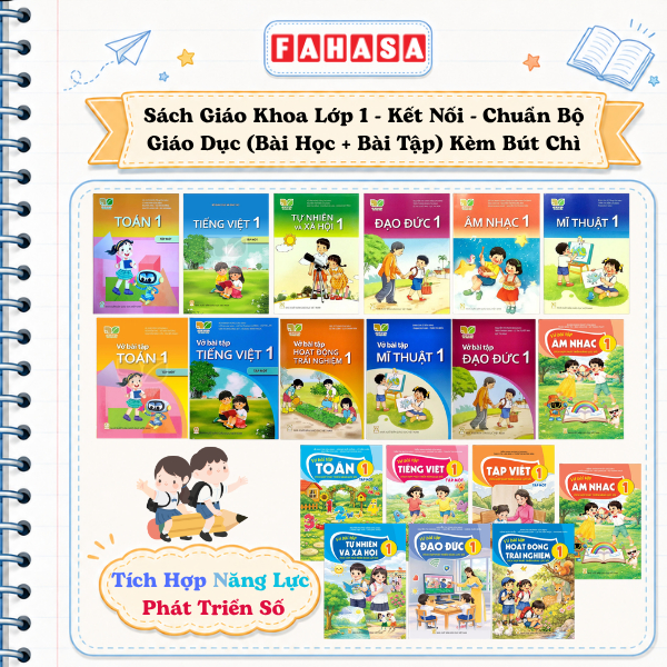 Sách Giáo Khoa Lẻ Lớp 1 - Kết Nối - Chuẩn Bộ Giáo Dục (Bài Học + Bài Tập) Kèm Bút Chì | BigBuy360 - bigbuy360.vn
