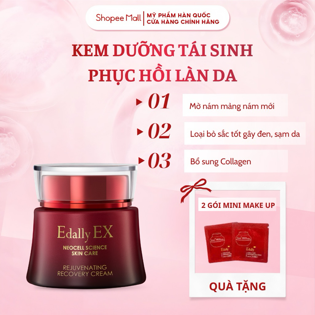 Kem Dưỡng Tái Sinh Phục Hồi EDALLY EX REJUVENATING RECOVERY CREAM Dành Cho Da Nám Da Mỏng Yếu 50ml
