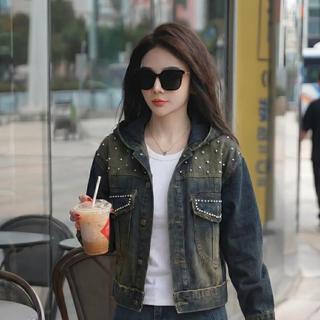 Áo khoác JEAN nữ MOLADY thiết kế đính đá cá tính K515
