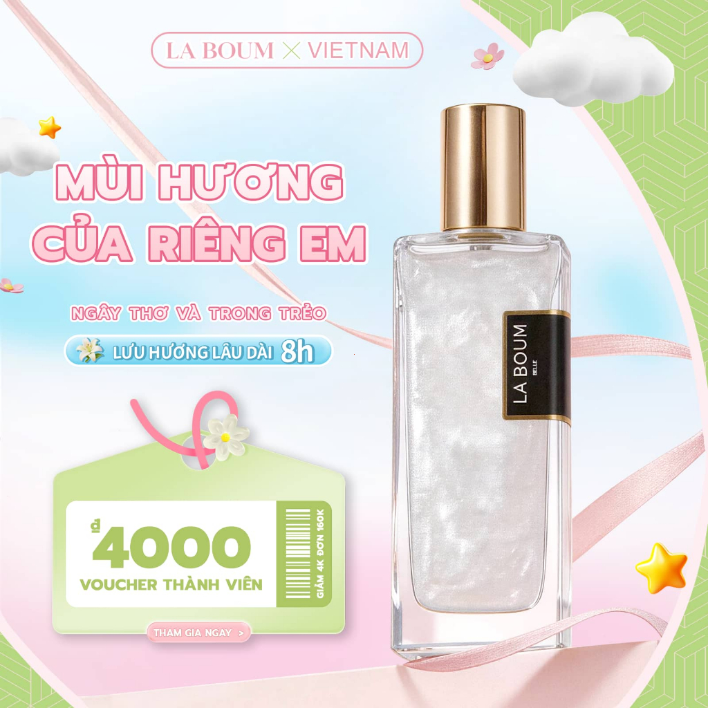 [MUA 3 GIẢM 70%] LABOUM Nước Hoa Có Nhũ 50ml, Thơm Lâu, Mùi Vanila - Miss Milk, Unisex