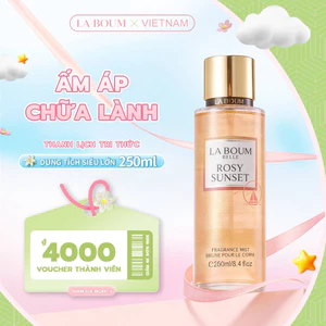 Xịt Thơm Body Mist Có Ánh Kim Lấp Lánh 250ml Hương Thơm Quyến Rũ & Tỏa Sáng, Thơm Lâu, Dịu Nhẹ Cho Da