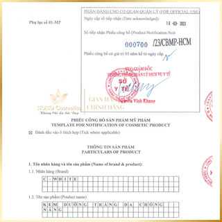 Kem Dưỡng trắng da, Chống nắng C-WHITE - Hỗ trợ Dưỡng sáng, Mịn da