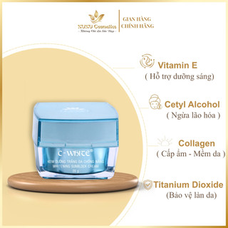 Kem Dưỡng trắng da, Chống nắng C-WHITE - Hỗ trợ Dưỡng sáng, Mịn da