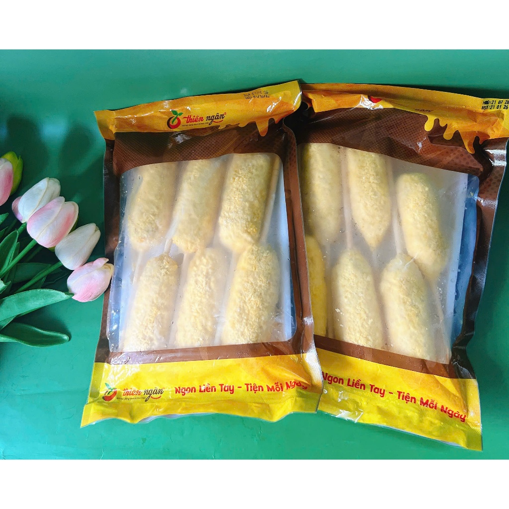 Hotdog Xúc Xích Phô Mai  Ngon_ Béo_ Khay 6 Cây
