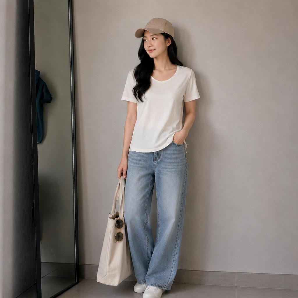 [A09- MẪU MỚI VẢI RŨ] ÁO THUN NỮ CỔ TIM VIỀN BO BASIC BI.POSILÁ TAY NGẮN, COTTON BORIP LẠNH CO GIÃN 240GSM MỀM MỊN
