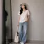 ÁO THUN NỮ CỔ TIM VIỀN BO BASIC BI.POSILÁ TAY NGẮN, COTTON BORIP LẠNH CO GIÃN 240GSM MỀM MỊN