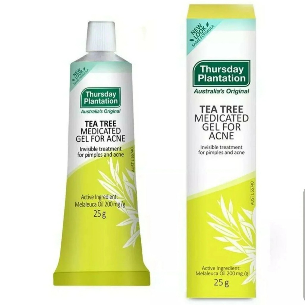 Thursday Plantation Tea Tree Medicated Gel For Acne 25g Giảm Mụn Làm Dịu Da Chính Hãng Úc