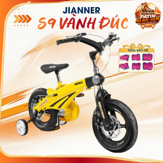 Xe đạp trẻ em Jianer S9 vành đúc, gập cổ tay lái, tăng chiều dài khung xe cho bé size 12-18 inch