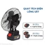 Quạt Tích Điện Lồng Sắt Pin MAKITA, Sử Dụng 4-10h, Làm Mát Cực Nhanh Dùng Được Cho Mọi Trường Hợp SENOHOME