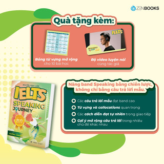 Combo Sách IELTS JOURNEY Nâng Cao: IELTS Speaking 8.0 và IELTS Writing 8.0