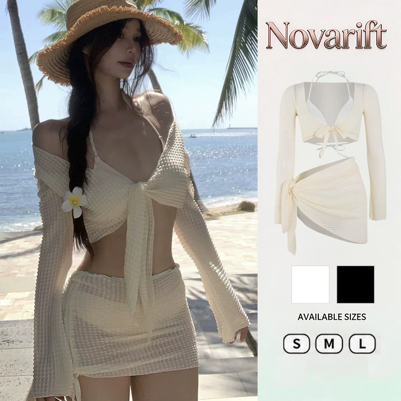 Nova-Set bộ đồ bơi bikini 4 chi tiết có đệm ngực phong cách gợi cảm quyến rũ