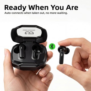 Tai Nghe GOOJODOQ 2 Trong 1 Tặng Kèm 2 Cặp (In-ear + Semi-in-ear) Trong Cùng Hộp, Kết Nối 2 Thiết Bị Cùng Lúc,Pin 5 Giờ