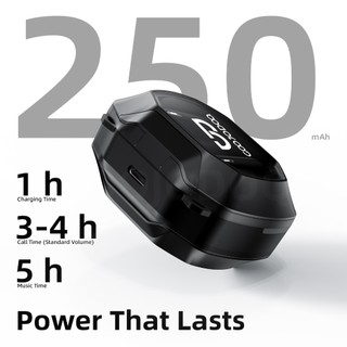Tai Nghe GOOJODOQ 2 Trong 1 Tặng Kèm 2 Cặp (In-ear + Semi-in-ear) Trong Cùng Hộp, Kết Nối 2 Thiết Bị Cùng Lúc,Pin 5 Giờ