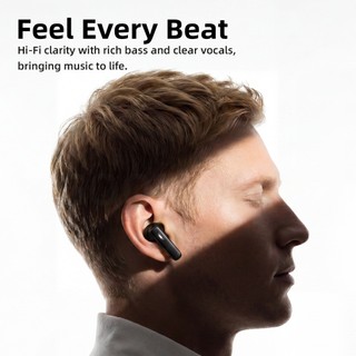 Tai Nghe GOOJODOQ 2 Trong 1 Tặng Kèm 2 Cặp (In-ear + Semi-in-ear) Trong Cùng Hộp, Kết Nối 2 Thiết Bị Cùng Lúc,Pin 5 Giờ