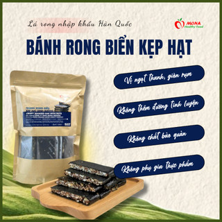 Mona Organic |  Bánh Rong Biển Kẹp Hạt Dinh Dưỡng Ít Ngọt 250gr - 500gr