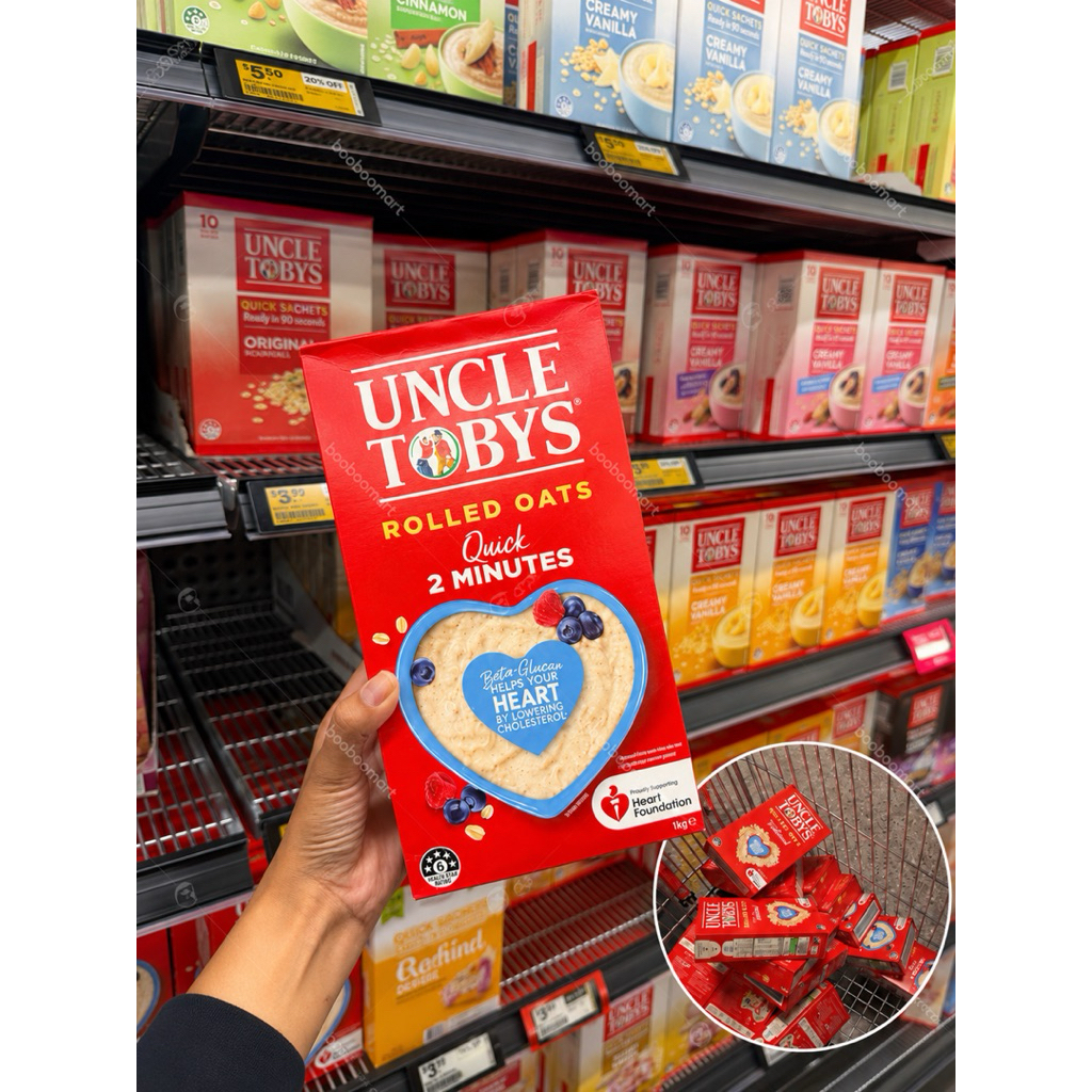 [SẴN SHIP] Yến mạch Quick UNCLE TOBYS ÚC - Hộp 500g DATE 2027