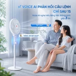 Quạt Điện Cây Masuto AirPro 7 Cánh Thông Minh Quạt Tuần Hoàn Điều Khiển Bằng Giọng Nói Quạt DC Điều Hòa Không Khí — ảnh 2