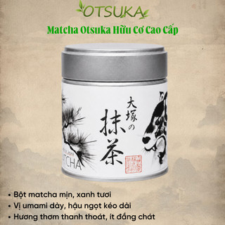 Bột Trà Matcha Otsuka Hữu Cơ Cao Cấp Hũ 40g Matcha Đậm Vị Trà Hương Thơm Lá Trà Non Thanh Thoát M41