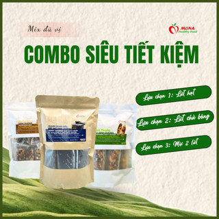 Mona Organic | Combo mix 3 loại bánh hạt 750G