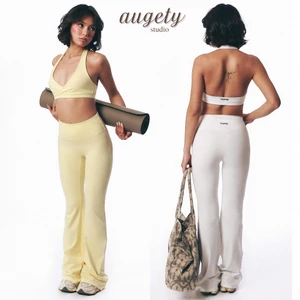 Quần Legging Ống Loe Cạp Cao Nâng Mông Chiết Eo Augety Studio, AERÉ Basic Flared Leggings