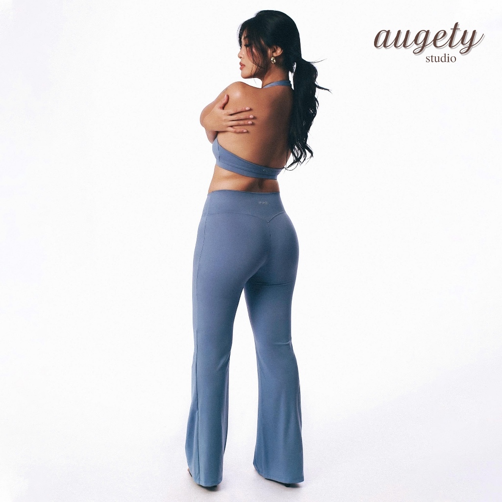 Quần Legging Ống Loe Cạp Cao Nâng Mông Chiết Eo Augety Studio, AERÉ Basic Flared Leggings