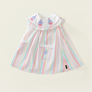 Váy Cho Bé Gái, Váy Sát Nách Cho Bé Gái Thiết Kế Cổ Bẻ Siêu Xinh  Dáng Chữ A Chất Liệu Cotton