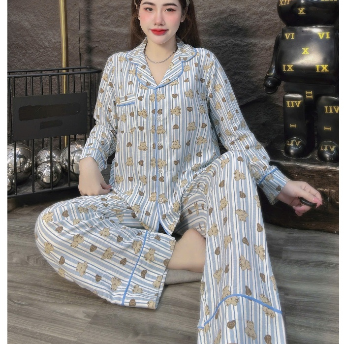 Đồ bộ nữ đồ mặc nhà, đồ ngủ nữ dễ thương, đồ xinh đũi tiểu thư cao cấp nhiều họa tiết hottrend [28].