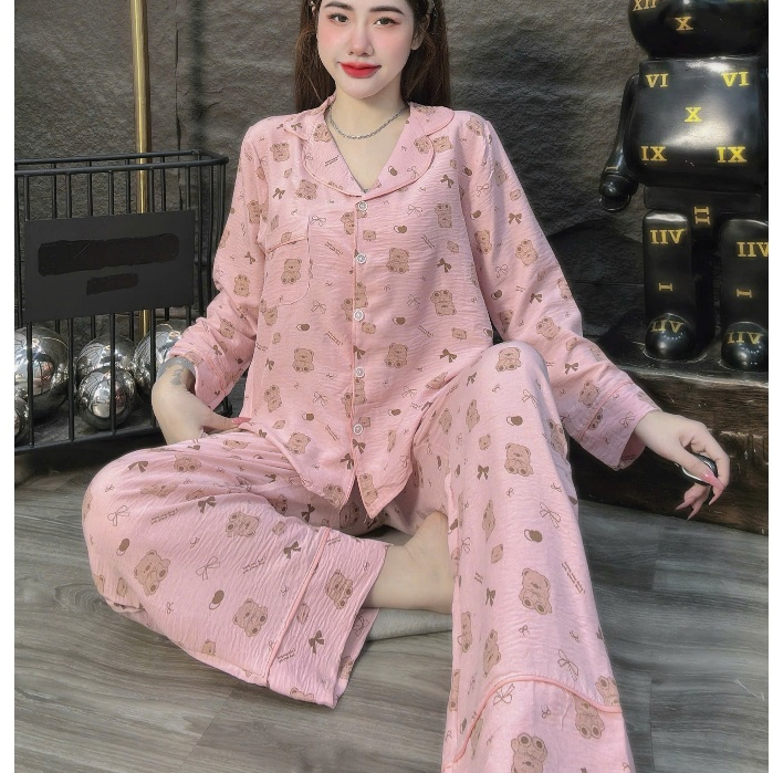 Đồ bộ nữ đồ mặc nhà, đồ ngủ nữ dễ thương, đồ xinh đũi tiểu thư cao cấp nhiều họa tiết hottrend [28].