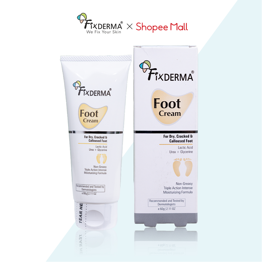 [FIXDERMA] Kem Dưỡng Da Gót Chân Fixderma Foot Cream 60g Giúp Mềm Mịn Và Giảm Nứt Nẻ - Hùng Lợi