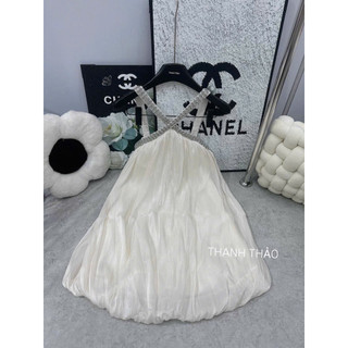 Áo Váy Tơ Chéo Cổ Đá L1