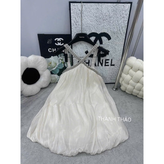 Áo Váy Tơ Chéo Cổ Đá L1