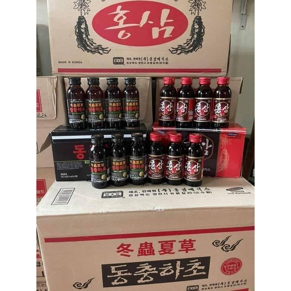 ```Combo 10 chai nước Đông Trùng Hạ Thảo - 10 lọ x 100ml cho sức khỏe và tăng cường sức đề kháng``` ( hàng mới về )